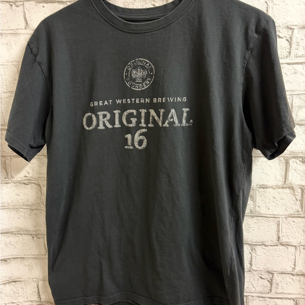 Original 16 Graphic Beer Tee - Men's Black Shirt